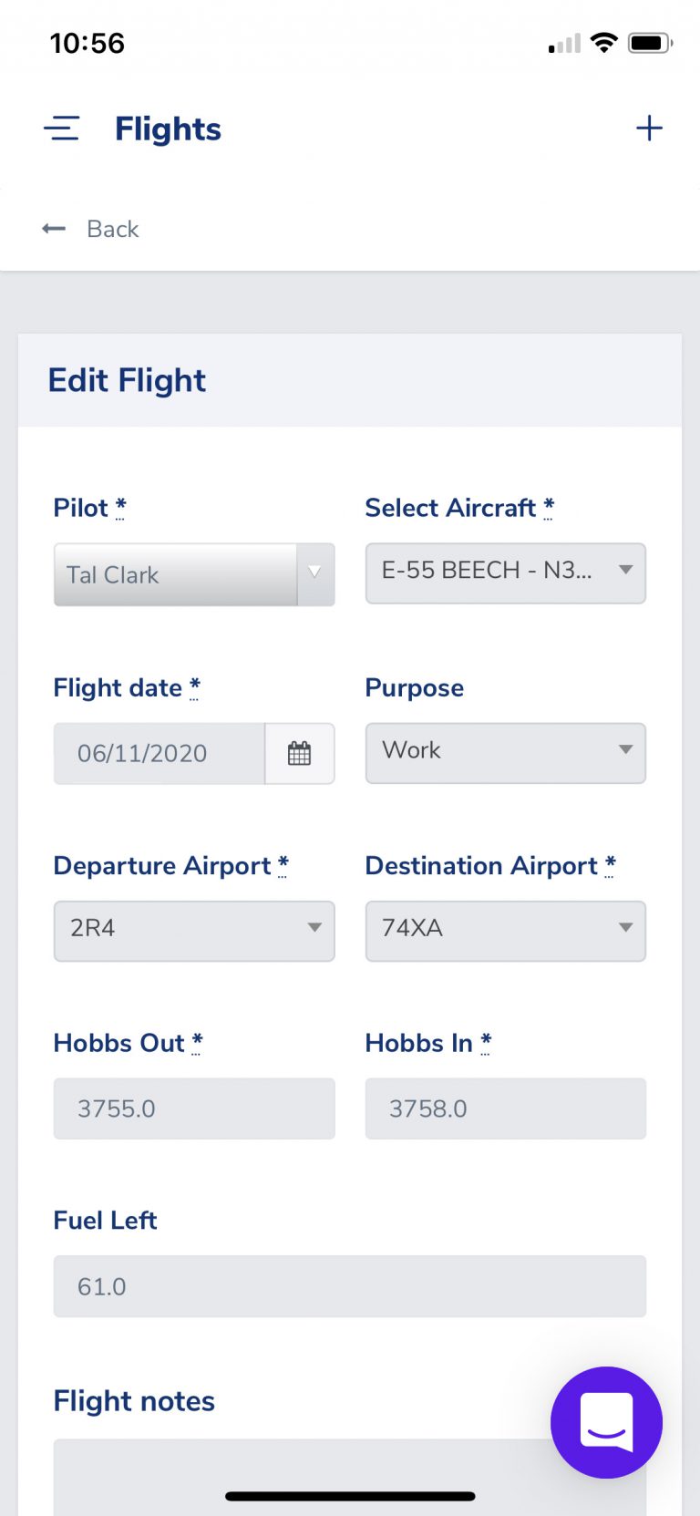 Coflyt Flight Log